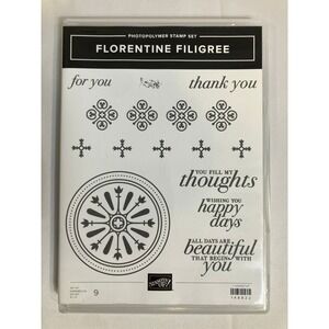 Stampin Up Florentine Filigree Photopolymer Stamp Set Die Cut Craftin Cardmaking